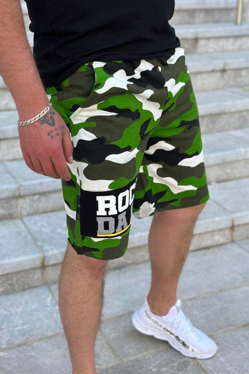 ROCK DA BU WRITTING MAN SHORTS LIGHT GREEN/JEZB - 2