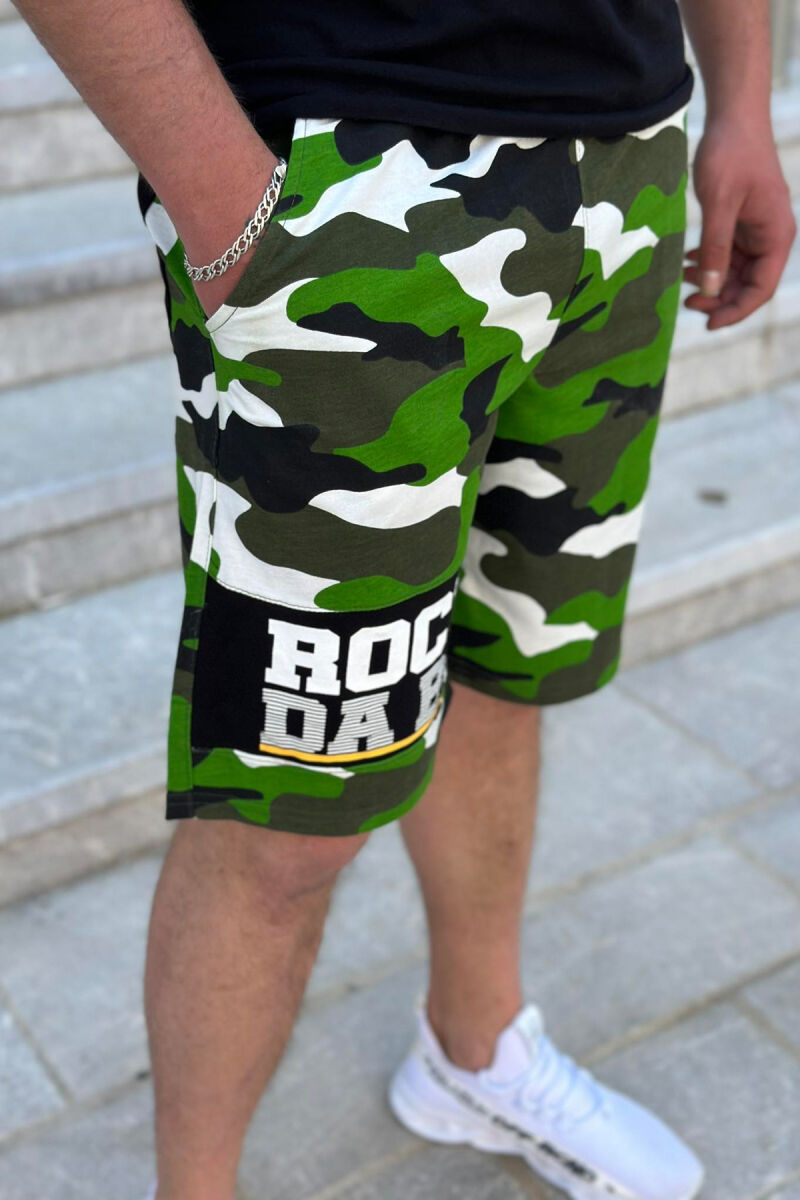 ROCK DA BU WRITTING MAN SHORTS LIGHT GREEN/JEZB - 3