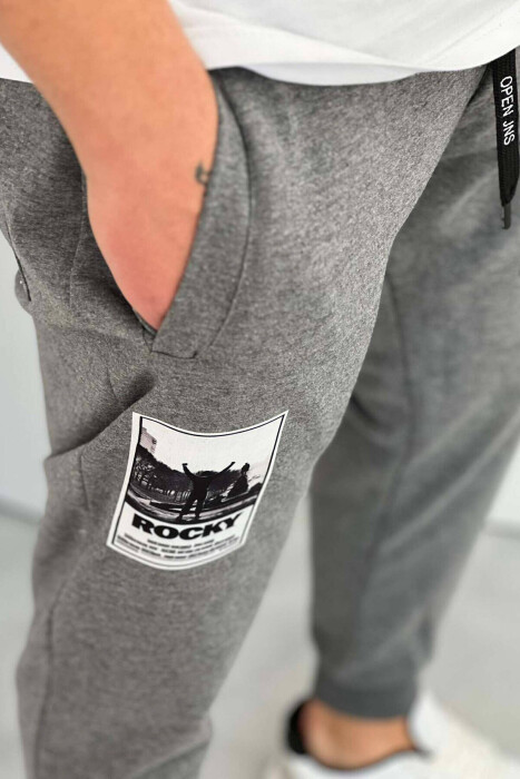 ROCKY ONE COLOR MEN JOGGERS DARK GREY/GEE - 3