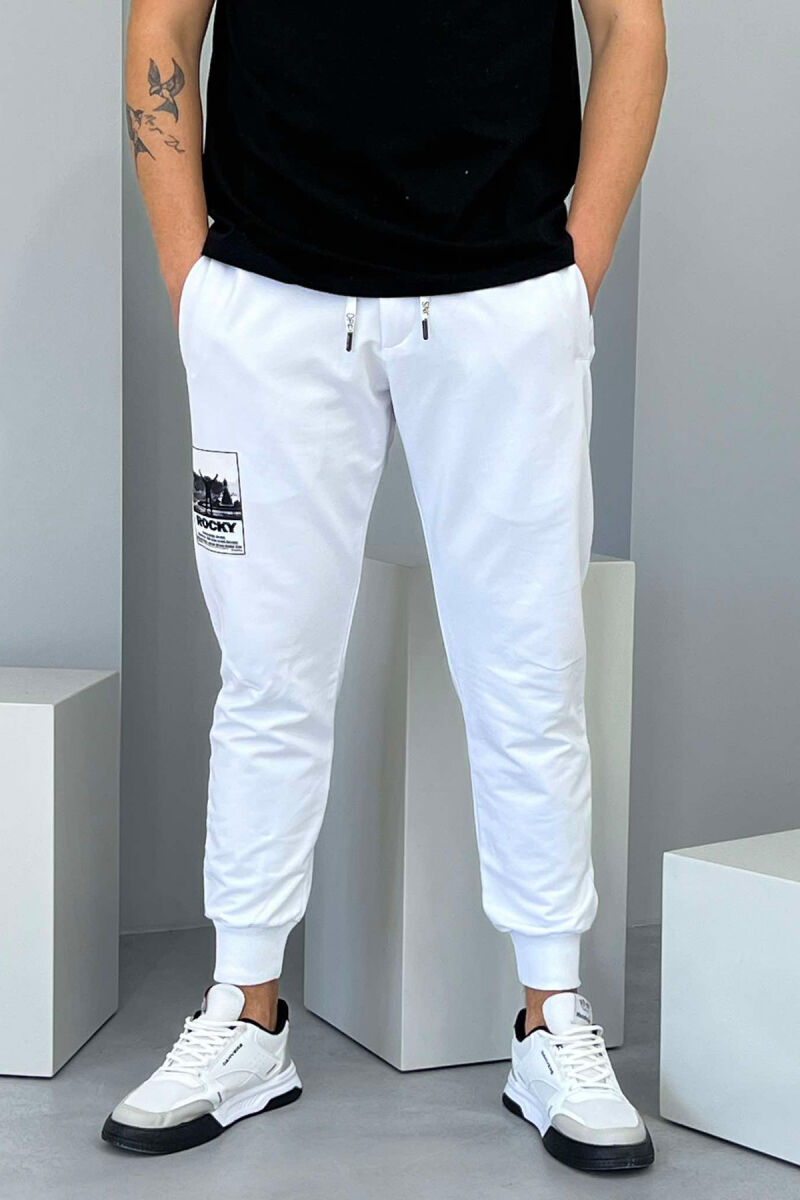 ROCKY ONE COLOR MEN JOGGERS WHITE-E BARDHE - 3