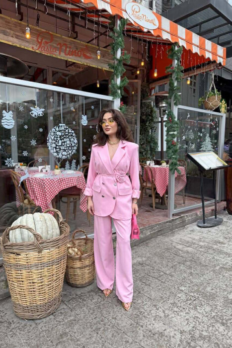 SET XHAKETE KLASIKE+ PANTALLONA PER FEMRA NE NGJYRE ROZE 