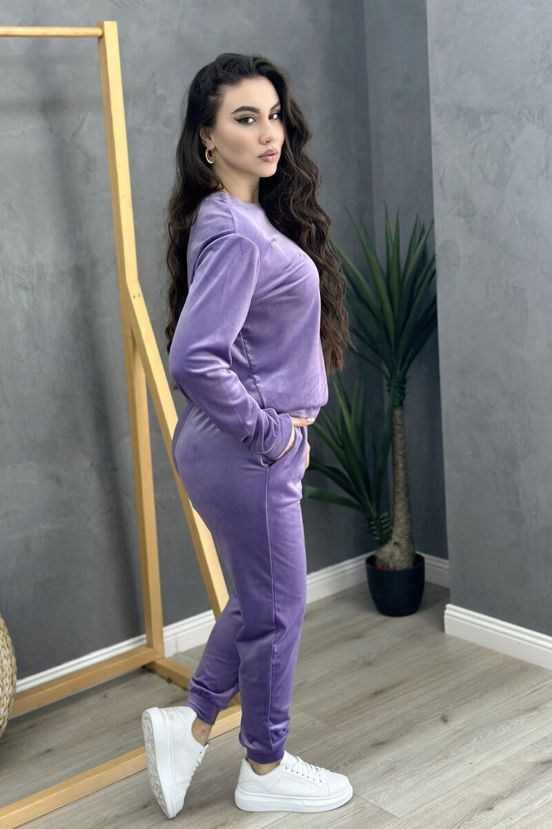 ROUND NECK ONE COLOR WOMAN SUIT PURPLE/LEJLA - 2