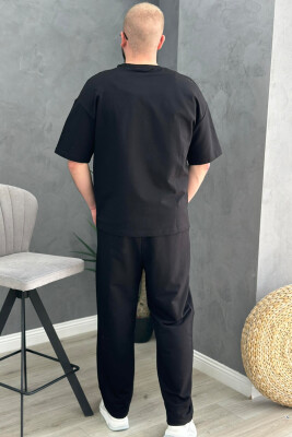 ROUND NECK SIMPLE COTTON MEN SET BLACK/ E ZEZE - 4