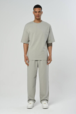 ROUND NECK SIMPLE COTTON MEN SET GREY/GRI 