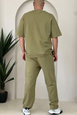 ROUND NECK SIMPLE COTTON MEN SET OLIVE/ULLI - 2