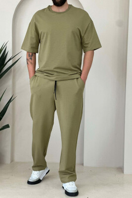 ROUND NECK SIMPLE COTTON MEN SET OLIVE/ULLI - 5