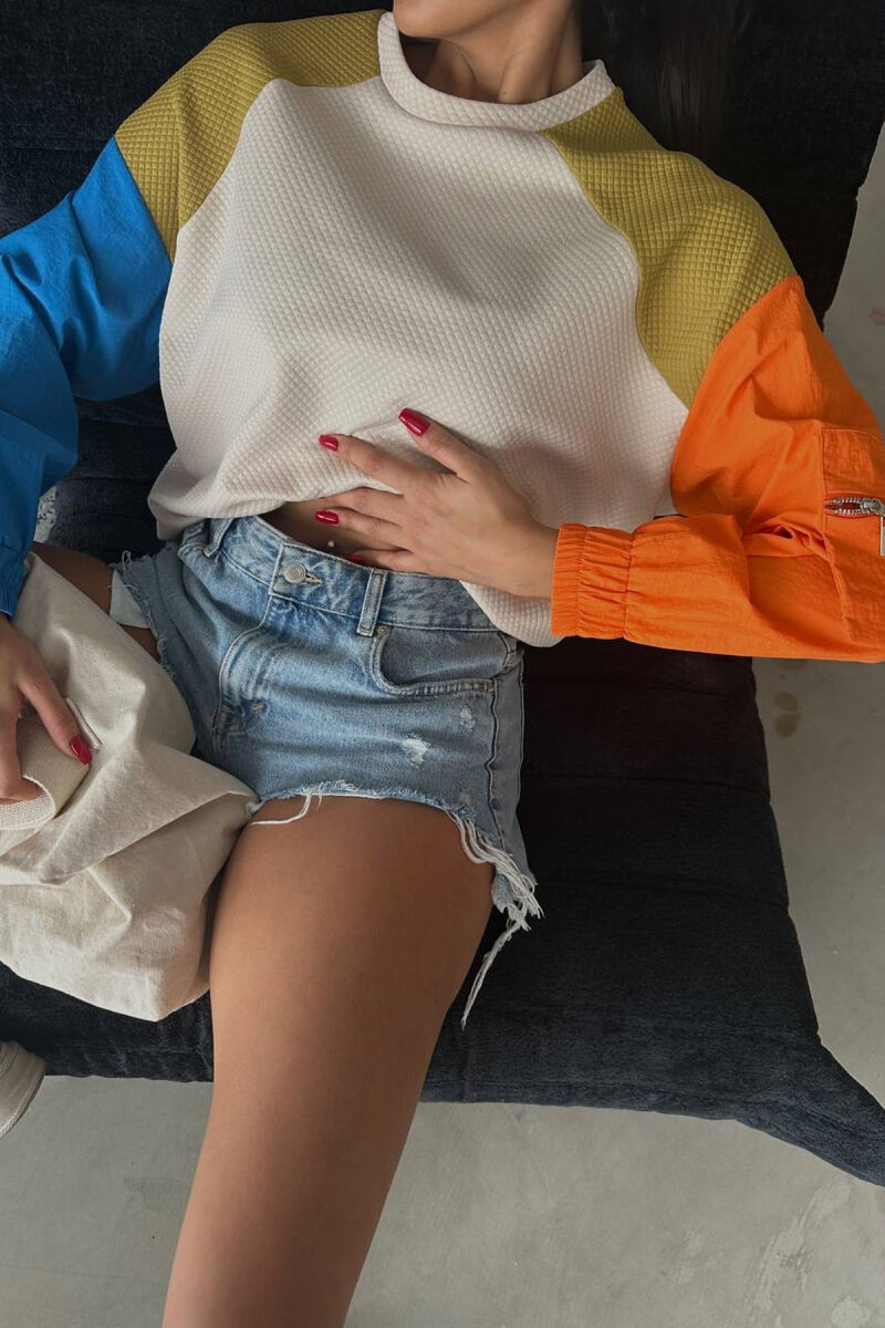 ROUND NECK SIMPLE WOMEN SWEATSHIRT MULTIPLE/SHNGJ - 4