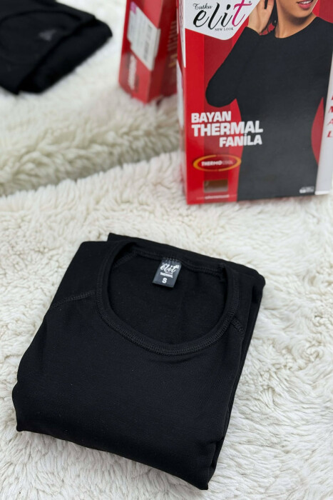 BLUZE TERMALE PËR FEMRA NE NGJYRË TË ZEZË - KLAUDIO FASHION