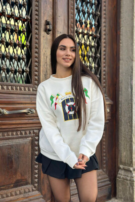 ROYAL FRONT IMAGE WOMEN SWEATSHIRT WHITE-E BARDHE 