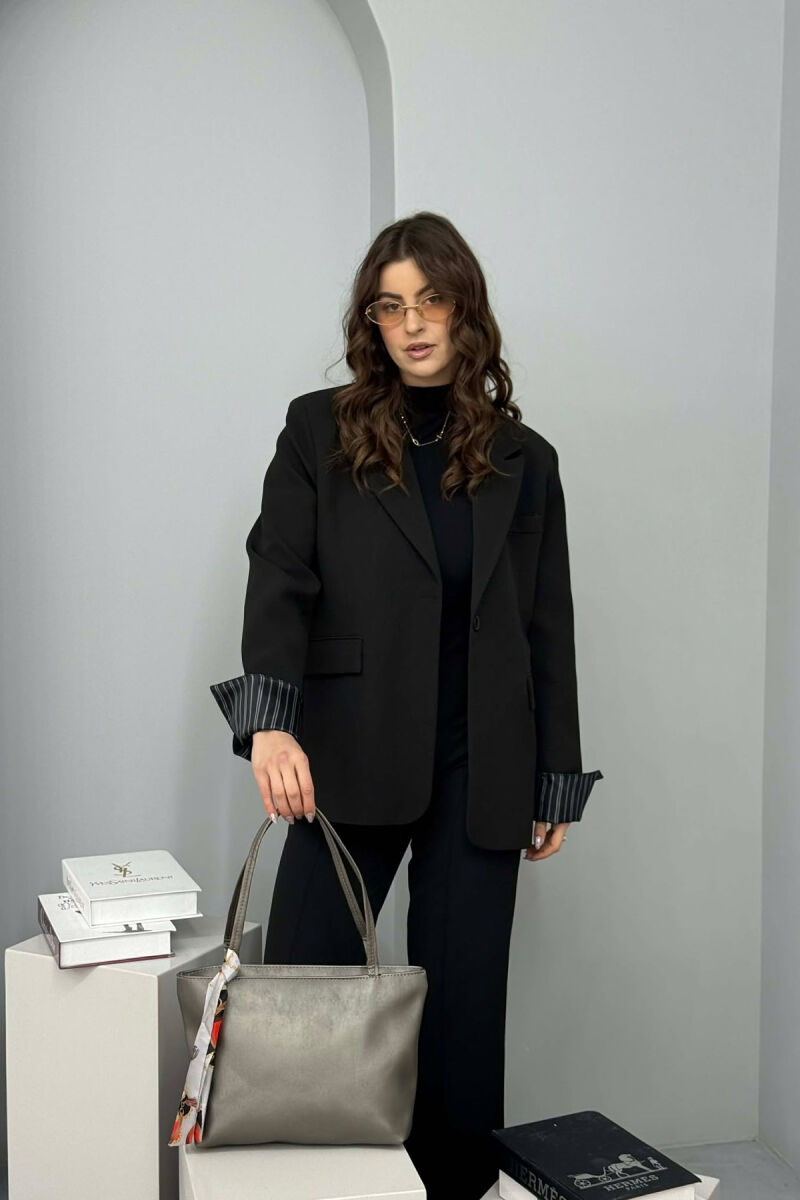 SCARF DETAIL ONE COLOR SIMPLE WOMEN BAG GREY/GRI - 2