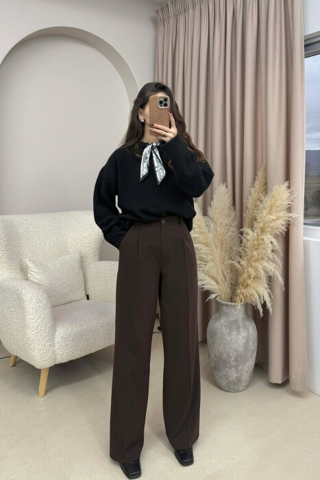 TRIKO NJE NGJYRESHE ME DETAJIN E SHALLIT PER FEMRA NE NGJYRE TE ZEZE - KLAUDIO FASHION