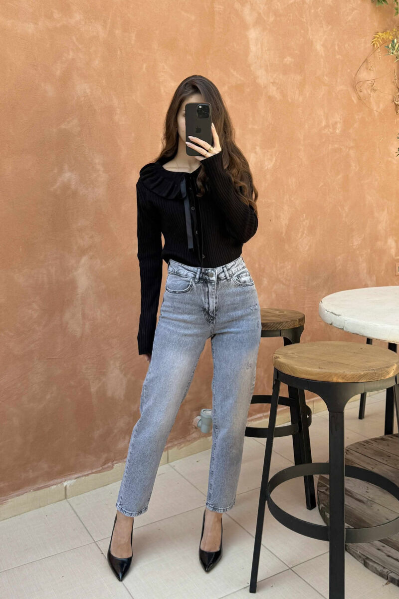 SCRATCHES SIMPLE WOMEN JEANS GREY/GRI - 1