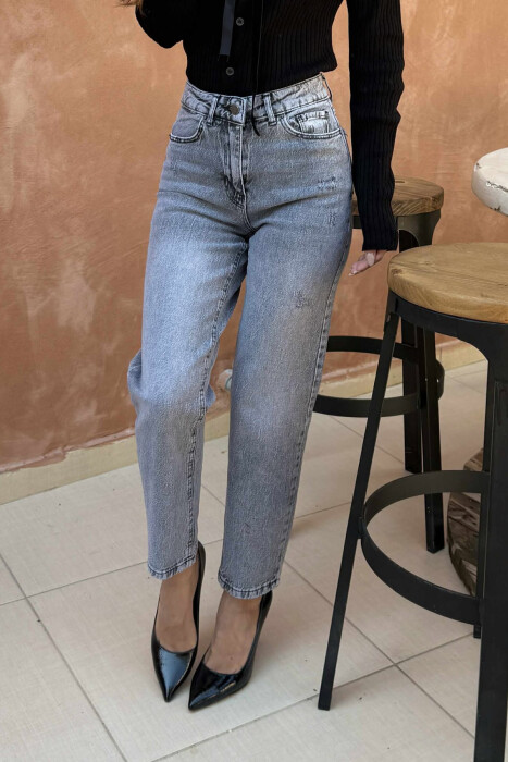 SCRATCHES SIMPLE WOMEN JEANS GREY/GRI - 3