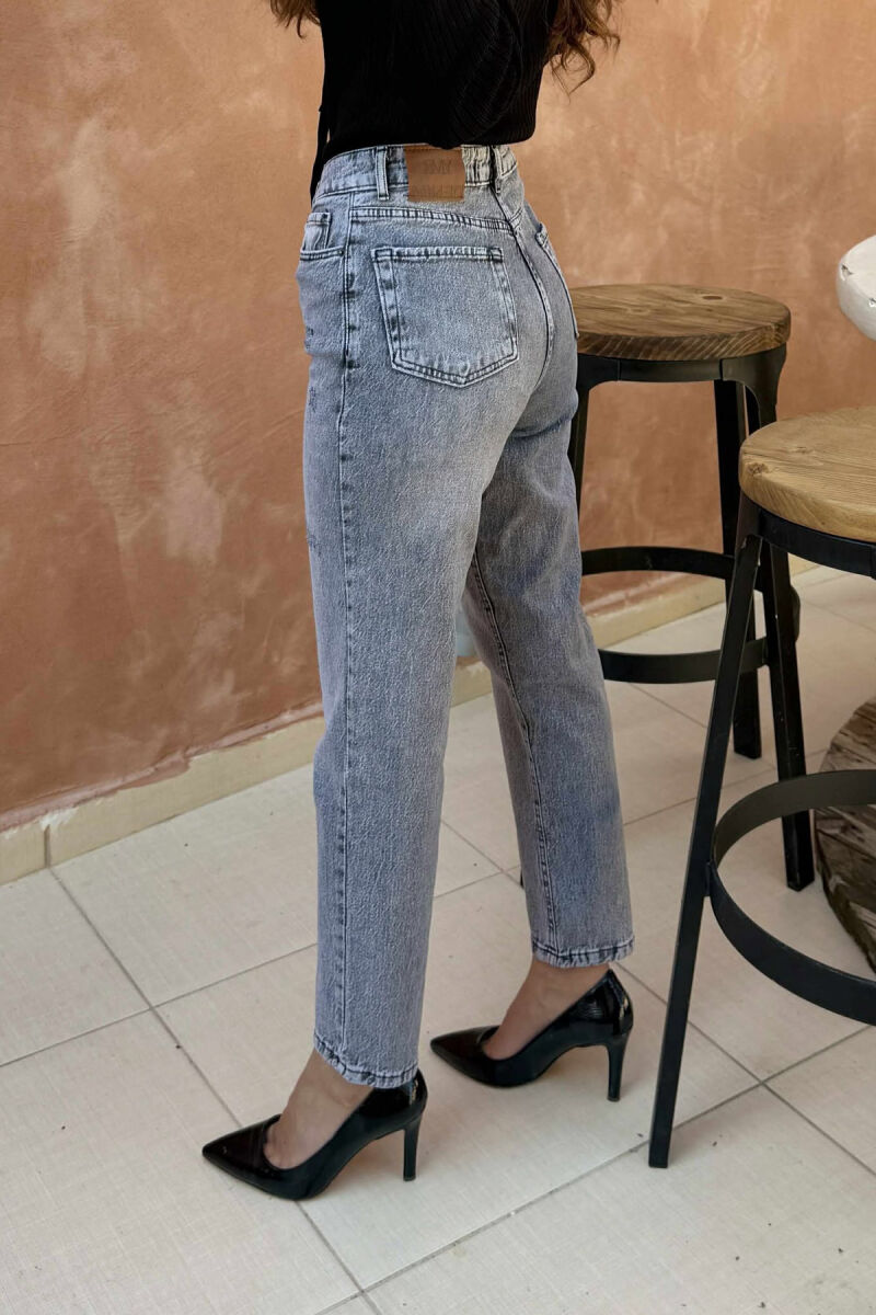 SCRATCHES SIMPLE WOMEN JEANS GREY/GRI - 4