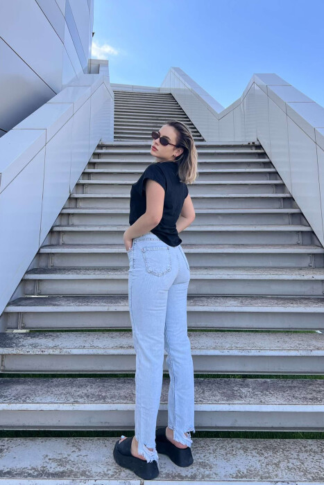SCRATCHES SIMPLE WOMEN JEANS LIGHTBLUE/BZ - 3
