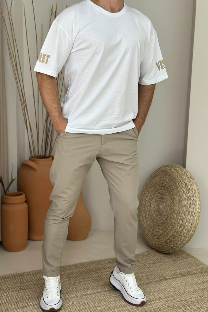 SECRET WRITTING MEN T-SHIRT WHITE-E BARDHE - 1