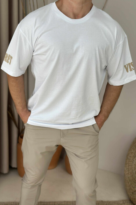 SECRET WRITTING MEN T-SHIRT WHITE-E BARDHE - 2