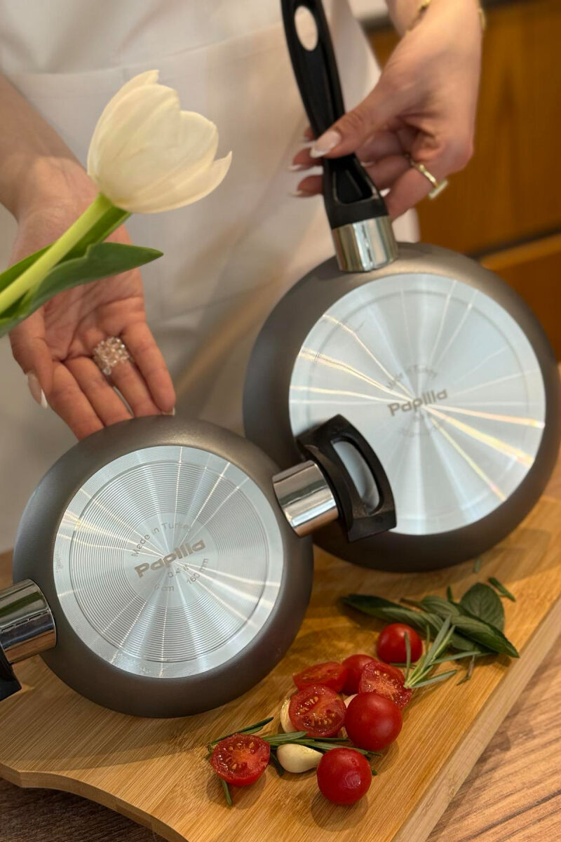 SERVING PAN 16 CM + ECO FRY PAN 20 CM SET GREY/GRI - 5