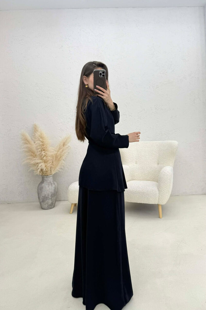 SET BLUZE+PANTALLONA PER FEMRA NE NGJYRE BLU - 5