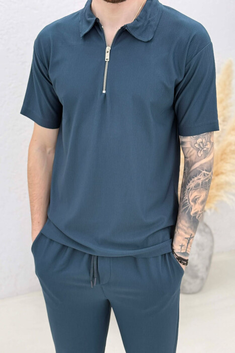 SET BLUZE+PANTALLONA PER MESHKUJ NE NGJYRE BLU - 4