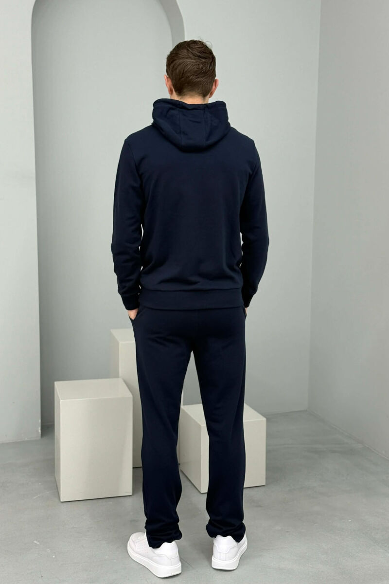 SET HOODIE ME IMAZH NE PJESEN PARA + TUTA PER MESHKUJ NE NGJYRE BLU - 5