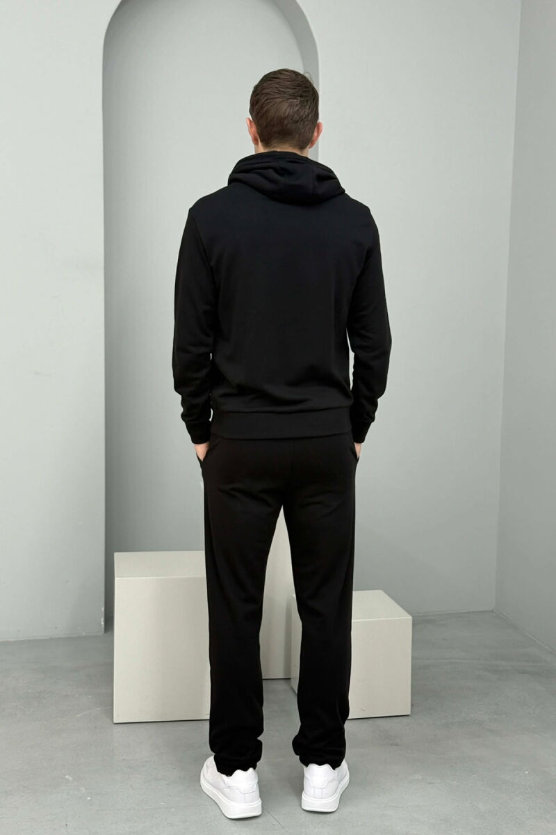 SET HOODIE ME IMAZH NE PJESEN PARA + TUTA PER MESHKUJ NE NGJYRE TE ZEZE - 6