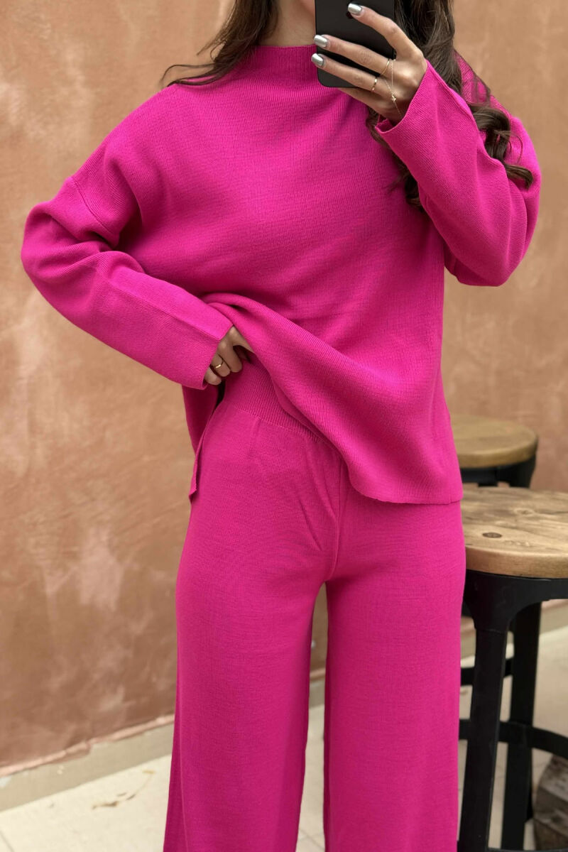 SET I THURRUR NJË NGJYRËSH TRIKO+PANTALLONA PËR FEMRA NË NGJYRË CIKLAMI - 4