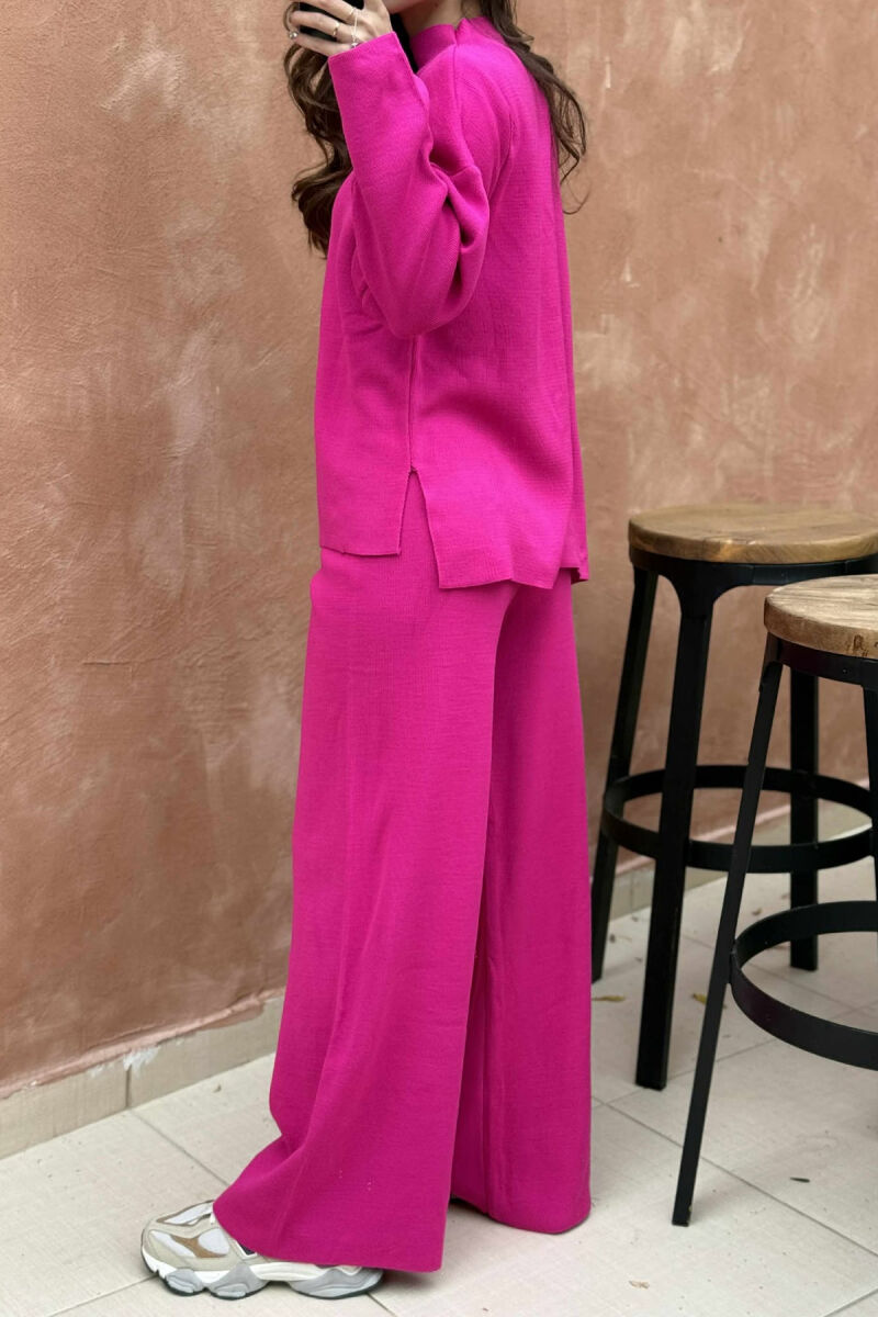 SET I THURRUR NJË NGJYRËSH TRIKO+PANTALLONA PËR FEMRA NË NGJYRË CIKLAMI - 5