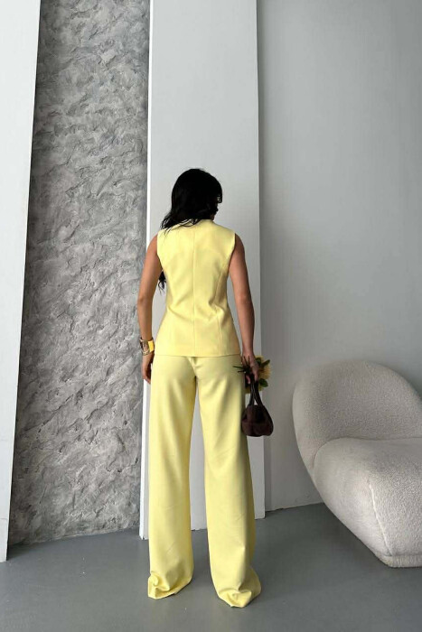 SET JELEK+PANTALLONA PER FEMRA NE NGJYRE TE VERDHE - 4