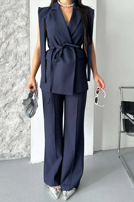 SET JELEK+PANTALLONA PER FEMRA NE NGJYRE BLU - 4