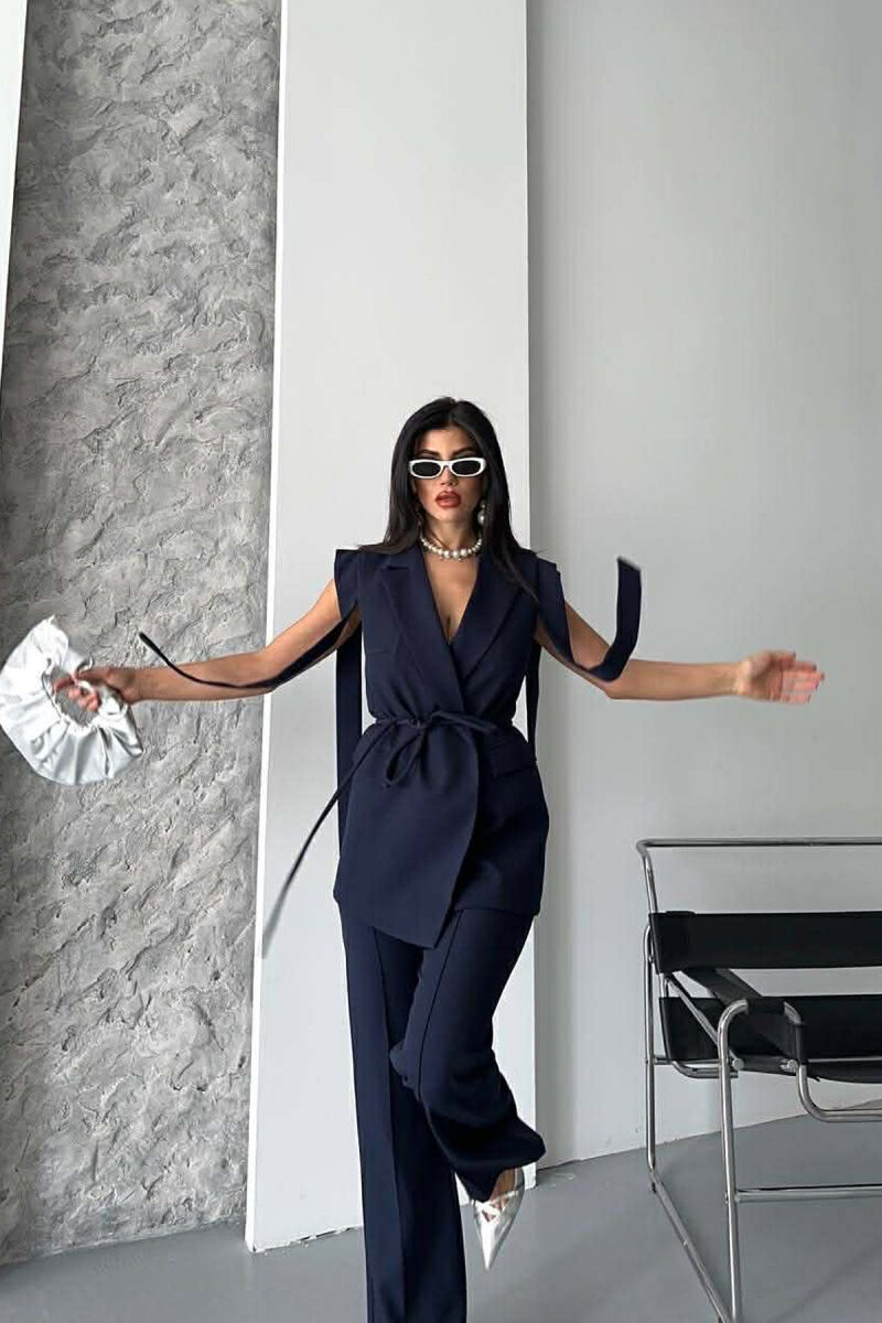 SET JELEK+PANTALLONA PER FEMRA NE NGJYRE BLU - 9