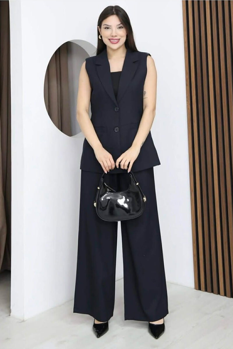 SET JELEK+PANTALLONA PER FEMRA NE NGJYRE BLU - 2