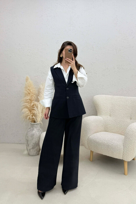 SET JELEK+PANTALLONA PER FEMRA NE NGJYRE BLU TE ERRET - 2