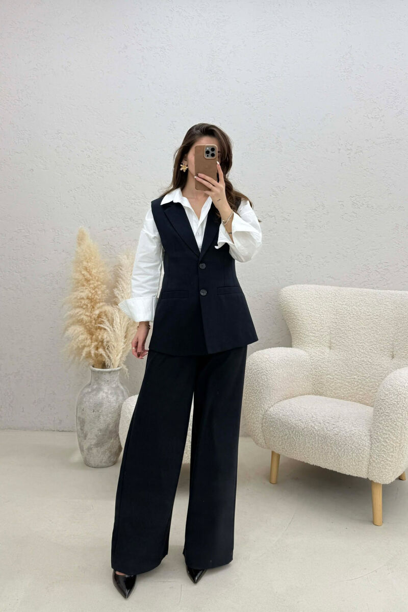 SET JELEK+PANTALLONA PER FEMRA NE NGJYRE BLU TE ERRET - 2