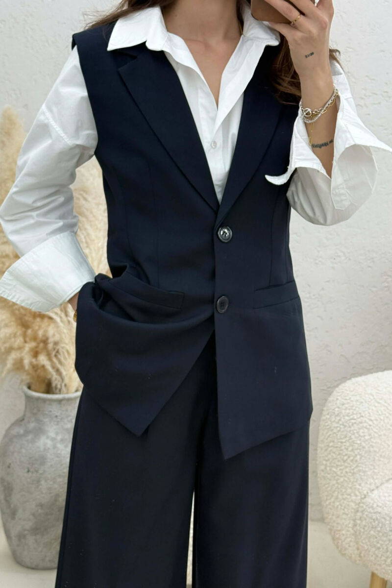 SET JELEK+PANTALLONA PER FEMRA NE NGJYRE BLU TE ERRET - 3