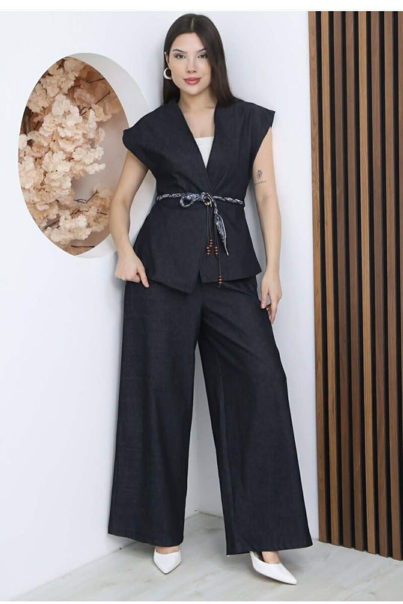 SET JELEK+ PANTALLONA PER FEMRA NE NGJYRE BLU - 2