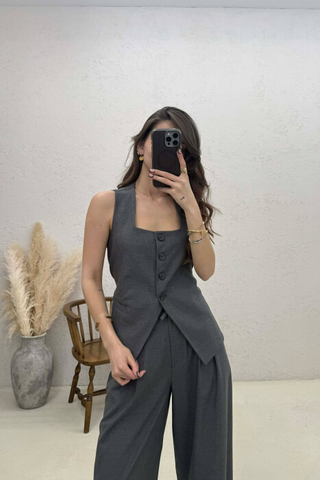 SET JELEK+PANTALLONA PER FEMRA NE NGJYRE GRI TE ERRET - 4