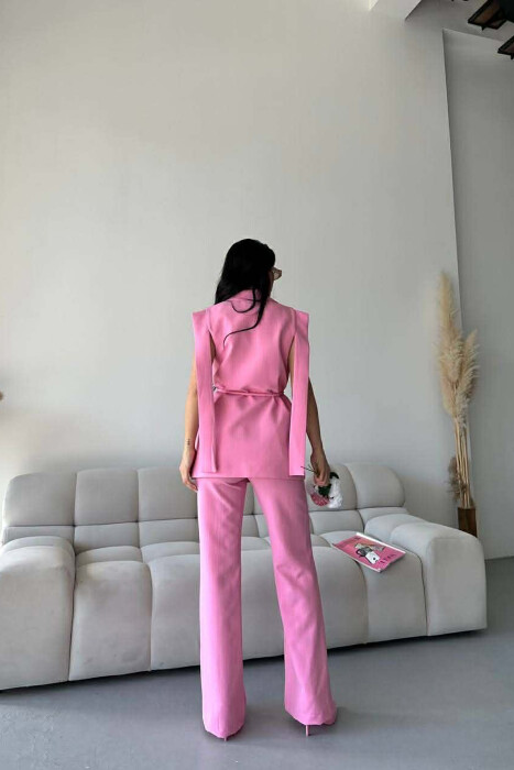 SET JELEK+PANTALLONA PER FEMRA NE NGJYRE ROZE - 3