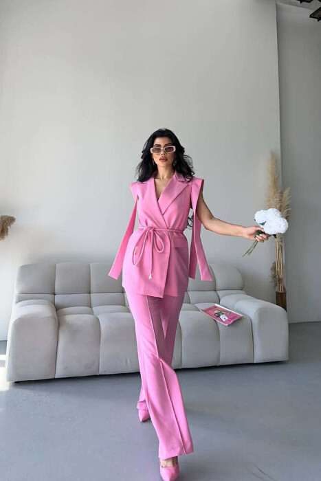 SET JELEK+PANTALLONA PER FEMRA NE NGJYRE ROZE - 4