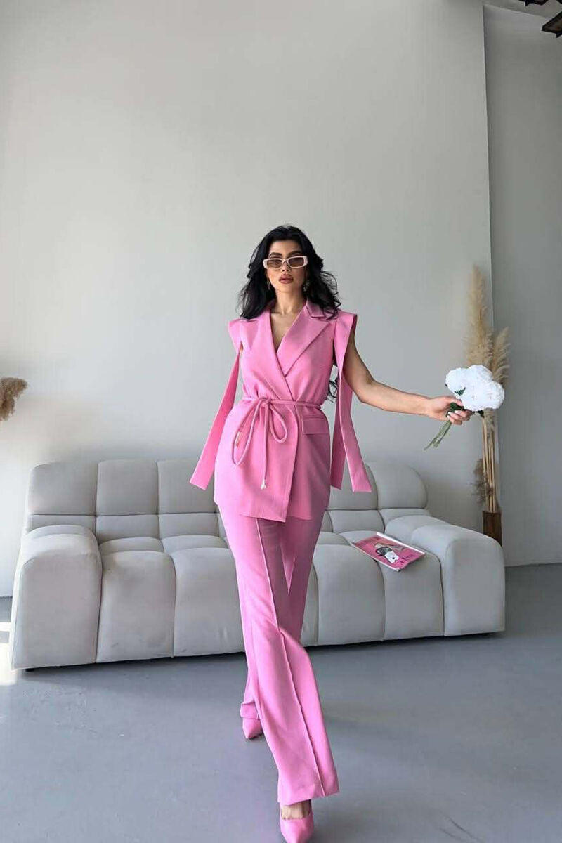 SET JELEK+PANTALLONA PER FEMRA NE NGJYRE ROZE - 4