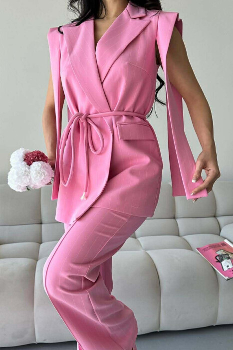 SET JELEK+PANTALLONA PER FEMRA NE NGJYRE ROZE - 8