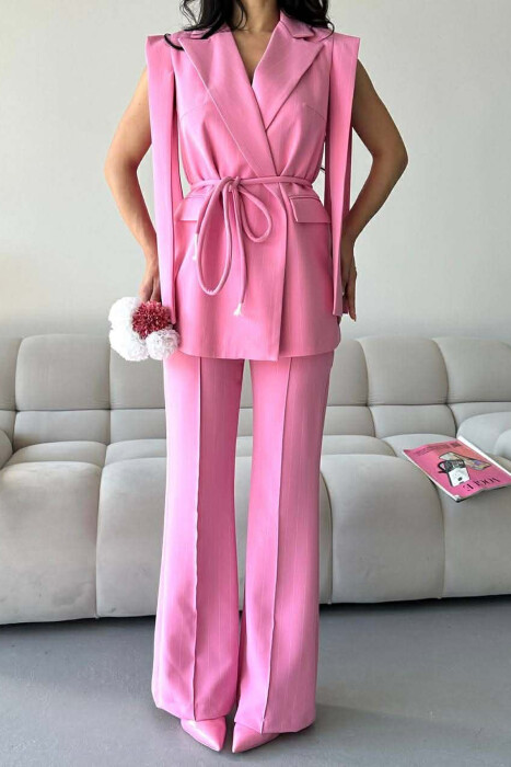 SET JELEK+PANTALLONA PER FEMRA NE NGJYRE ROZE - 9