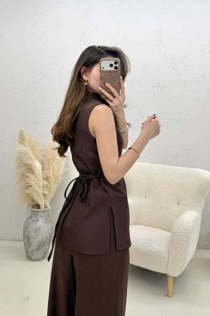 SET KANATIERE+PANTALLONA PER FEMRA NE NGJYRE KAFE - 2