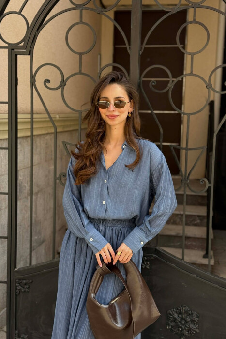 SET KEMISHE+FUND PER FEMRA NE NGJYRE BLU - 6