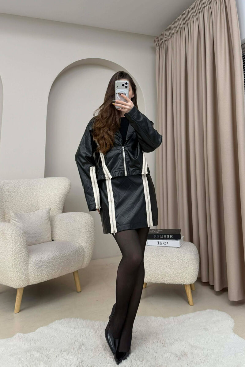 SET LEKURE XHAKETE ME DETAJE ZINXHIRASH + FUND PER FEMRA NE NGJYRE TE ZEZE - 1