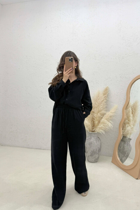 SET LINO KEMISHE + PANTALLONA PER FEMRA NE NGJYRE TE ZEZE - 2