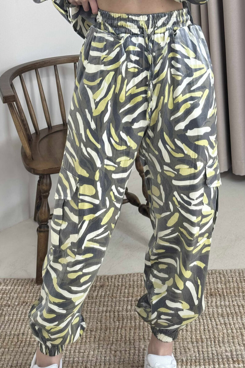 SET ME DIZAJNE TË NDRYSHME KËMISHË+PANTALLONA PËR FEMRA NË NGJYRËN GRI - 5