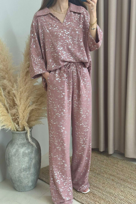 SET ME SHKËLQIM PËR FEMRA NË NGJYRËN PUDËR - 4