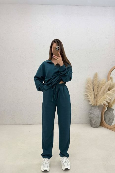 SET NJE NGJYRESH BLUZE ME ZINXHIR + TUTA PER FEMRA NE NGJYRE GUR KALI - 1