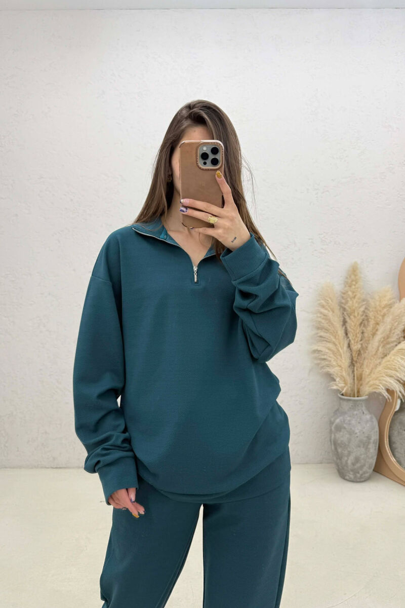 SET NJE NGJYRESH BLUZE ME ZINXHIR + TUTA PER FEMRA NE NGJYRE GUR KALI - 2